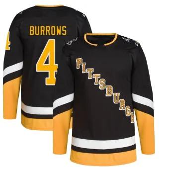 Men's Dave Burrows Pittsburgh Penguins 2021/22 Alternate Primegreen Pro Player Jersey - Black Authentic
