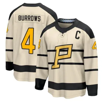 Men's Dave Burrows Pittsburgh Penguins 2023 Winter Classic Jersey - Cream