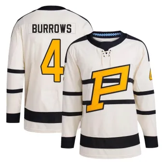 Men's Dave Burrows Pittsburgh Penguins 2023 Winter Classic Jersey - Cream Authentic