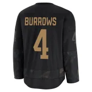 Men's Dave Burrows Pittsburgh Penguins 2024 Military Appreciation Practice Jersey - Black Premium