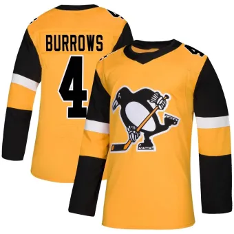 Men's Dave Burrows Pittsburgh Penguins Alternate Jersey - Gold Authentic