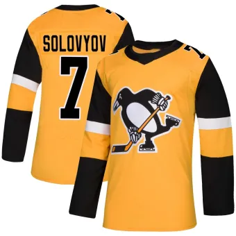 Men's Ilya Solovyov Pittsburgh Penguins Alternate Jersey - Gold Authentic