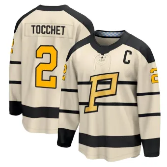 Men's Rick Tocchet Pittsburgh Penguins 2023 Winter Classic Jersey - Cream