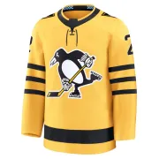 Men's Rick Tocchet Pittsburgh Penguins Alternate 2025 Jersey - Gold Premium