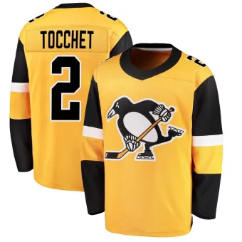 Men's Rick Tocchet Pittsburgh Penguins Alternate Jersey - Gold Breakaway