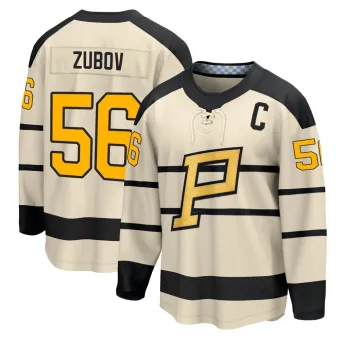 Men's Sergei Zubov Pittsburgh Penguins 2023 Winter Classic Jersey - Cream