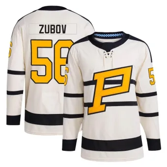 Men's Sergei Zubov Pittsburgh Penguins 2023 Winter Classic Jersey - Cream Authentic