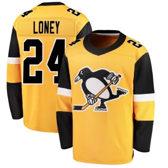 Men's Troy Loney Pittsburgh Penguins Alternate Jersey - Gold Breakaway