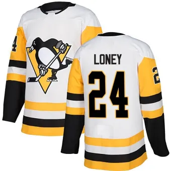 Men's Troy Loney Pittsburgh Penguins Away Jersey - White Authentic
