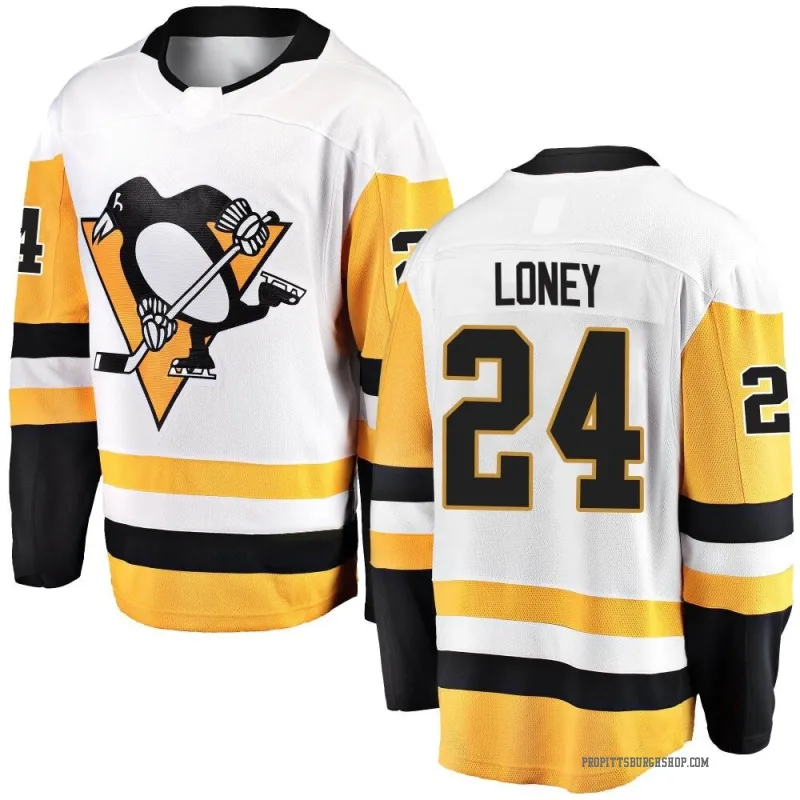 Men's Troy Loney Pittsburgh Penguins Away Jersey - White Breakaway