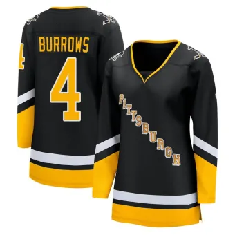 Women's Dave Burrows Pittsburgh Penguins 2021/22 Alternate Premier Player Jersey - Black Breakaway