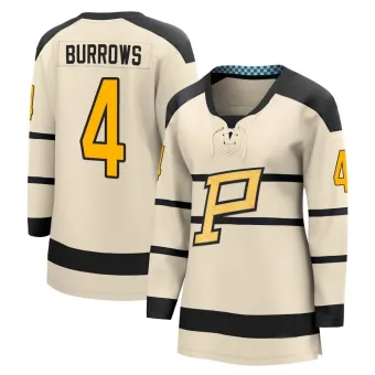 Women's Dave Burrows Pittsburgh Penguins 2023 Winter Classic Jersey - Cream