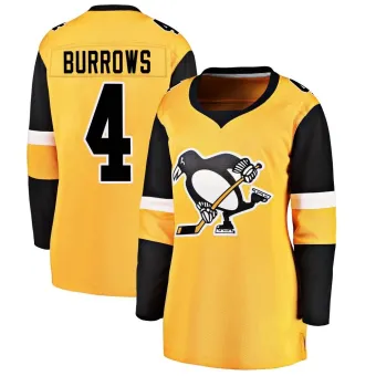 Women's Dave Burrows Pittsburgh Penguins Alternate Jersey - Gold Breakaway