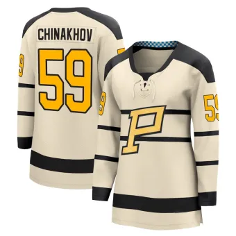 Women's Egor Chinakhov Pittsburgh Penguins 2023 Winter Classic Jersey - Cream Breakaway