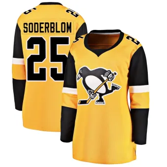 Women's Elmer Soderblom Pittsburgh Penguins Alternate Jersey - Gold Breakaway