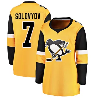 Women's Ilya Solovyov Pittsburgh Penguins Alternate Jersey - Gold Breakaway