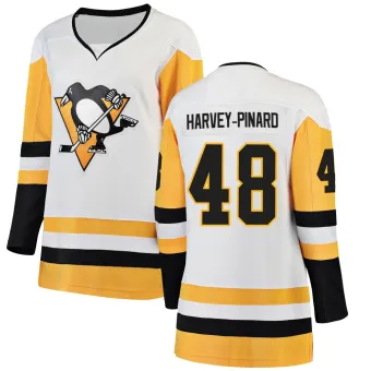Women's Rafael Harvey-Pinard Pittsburgh Penguins Away Jersey - White Breakaway