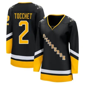 Women's Rick Tocchet Pittsburgh Penguins 2021/22 Alternate Premier Player Jersey - Black Breakaway