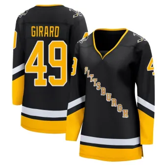 Women's Samuel Girard Pittsburgh Penguins 2021/22 Alternate Premier Player Jersey - Black Breakaway