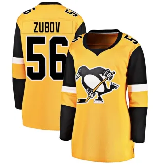 Women's Sergei Zubov Pittsburgh Penguins Alternate Jersey - Gold Breakaway