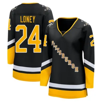 Women's Troy Loney Pittsburgh Penguins 2021/22 Alternate Premier Player Jersey - Black Breakaway
