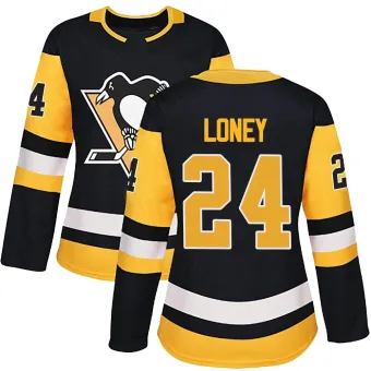 Women's Troy Loney Pittsburgh Penguins Home Jersey - Black Authentic