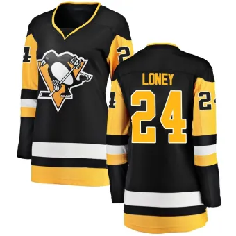 Women's Troy Loney Pittsburgh Penguins Home Jersey - Black Breakaway