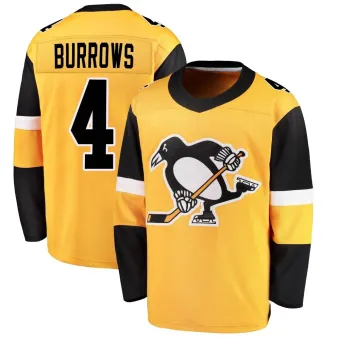 Youth Dave Burrows Pittsburgh Penguins Alternate Jersey - Gold Breakaway
