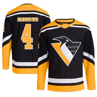 Youth Dave Burrows Pittsburgh Penguins Reverse Retro 2.0 Jersey - Black Authentic