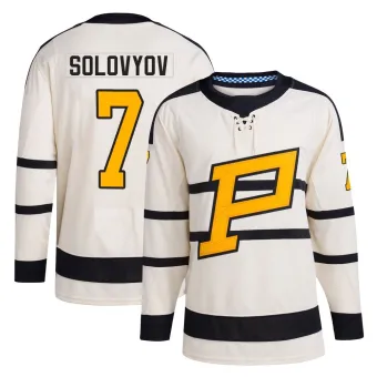 Youth Ilya Solovyov Pittsburgh Penguins 2023 Winter Classic Jersey - Cream Authentic
