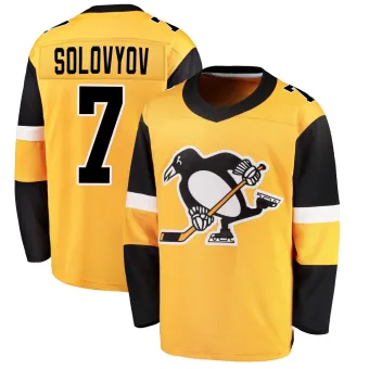 Youth Ilya Solovyov Pittsburgh Penguins Alternate Jersey - Gold Breakaway