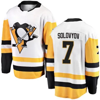 Youth Ilya Solovyov Pittsburgh Penguins Away Jersey - White Breakaway