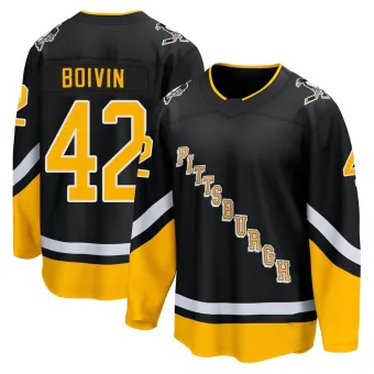 Youth Leo Boivin Pittsburgh Penguins 2021/22 Alternate Premier Player Jersey - Black Breakaway