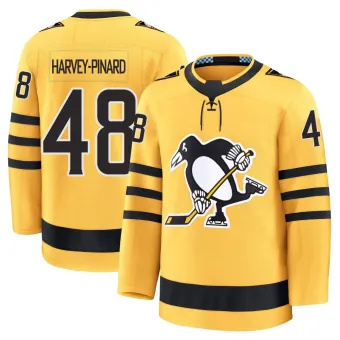 Youth Rafael Harvey-Pinard Pittsburgh Penguins Alternate 2025 Jersey - Gold Premium
