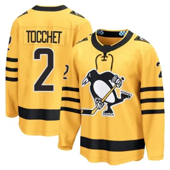 Youth Rick Tocchet Pittsburgh Penguins Alternate 2025 Jersey - Gold Breakaway