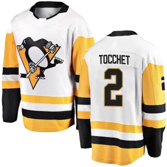 Youth Rick Tocchet Pittsburgh Penguins Away Jersey - White Breakaway