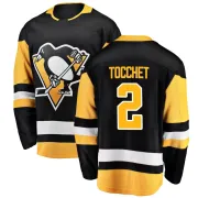 Youth Rick Tocchet Pittsburgh Penguins Home Jersey - Black Breakaway