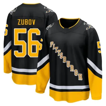 Youth Sergei Zubov Pittsburgh Penguins 2021/22 Alternate Premier Player Jersey - Black Breakaway