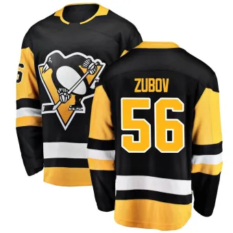 Youth Sergei Zubov Pittsburgh Penguins Home Jersey - Black Breakaway