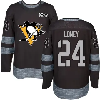 Youth Troy Loney Pittsburgh Penguins 1917-2017 100th Anniversary Jersey - Black Authentic