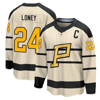 Youth Troy Loney Pittsburgh Penguins 2023 Winter Classic Jersey - Cream
