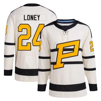 Youth Troy Loney Pittsburgh Penguins 2023 Winter Classic Jersey - Cream Authentic