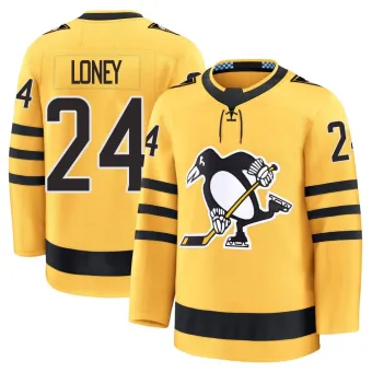 Youth Troy Loney Pittsburgh Penguins Alternate 2025 Jersey - Gold Premium