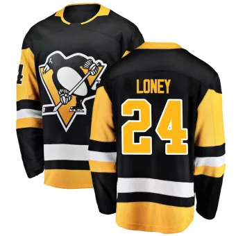 Youth Troy Loney Pittsburgh Penguins Home Jersey - Black Breakaway